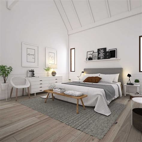 Surrounding the bed are very pink walls and a beautiful white carpeted area. 40 Amazing Modern Bedroom Design Ideas - HMDCRTN