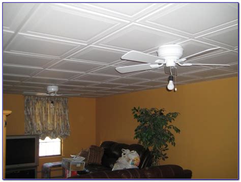 A dropped ceiling is a secondary ceiling, hung below the main (structural) ceiling. Armstrong 2×2 Drop Ceiling Tiles - Tiles : Home Design ...