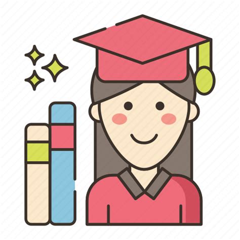 Education Female Student Icon