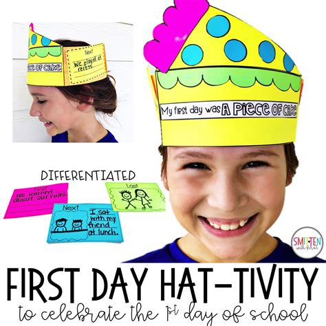First Day Of School Activity For Back To School Week Preschool First
