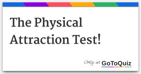 physical attractiveness test