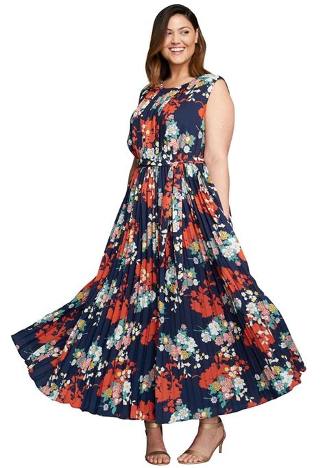 Pleated Maxi Dress Womens Plus Size Clothing Evening Dresses Plus