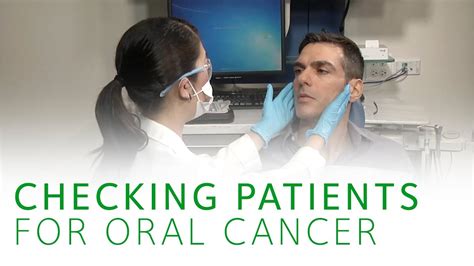 how to check patients for oral cancer youtube