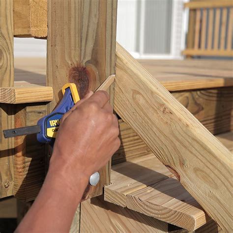 How To Build A Deck Wood Stairs And Stair Railings Outdoor Stair