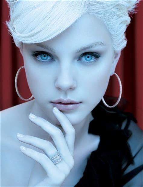 The fact that blond hair, white skin and blue eyes originated only as recently as 8000 years ago (6000 b.c) is remarkable , however there are some people that believe that these genes weren't simply the cause of natural selection but rather interbreeding with other species of humans. blue eyes, fashion, jessica stam, model, pale, white ...