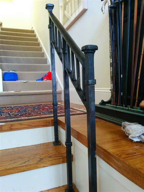 Custom Craftsman Style Stair Rail By Clay And Steel