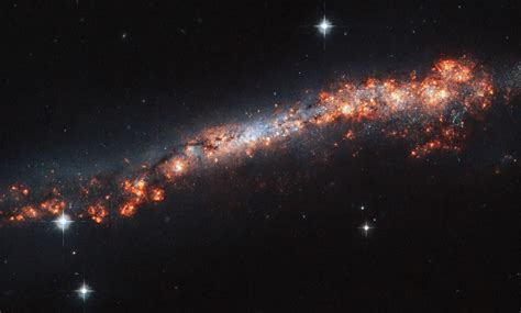 Hubble Caught This Galaxy In Profile Giving Astronomers An