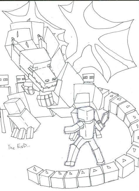 Of course, the ender dragon is a 6 limbed creature while the ice and fire dragons are 4 limbed but you could imagine what mutations years of isolation in the end might have. Minecraft Ender Dragon Coloring Pages - GetColoringPages.com