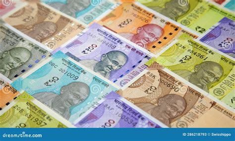 Indian Banknotes Stock Image Image Of Currency Foreign 286218793