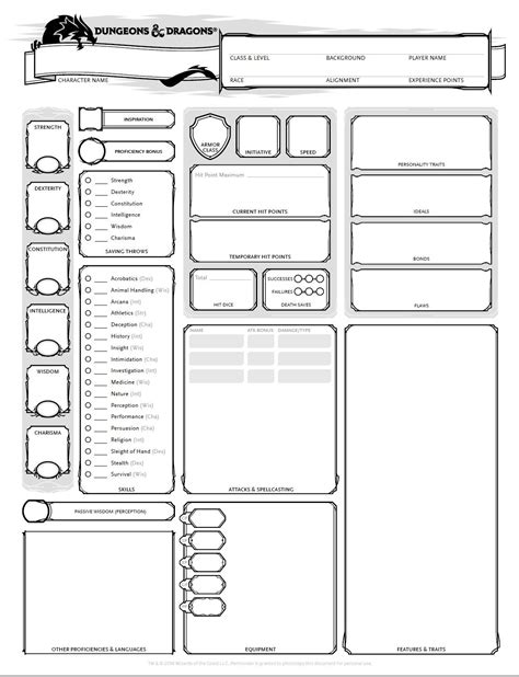 Character Sheet Helper To Make Characters Easily Dnd Character Sheet
