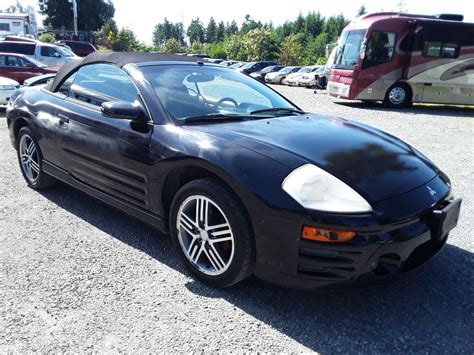 The first two generations (1g and 2g) share the automobile platform and parts with the rebadged eagle talon and plymouth laser captive imports. O3 -- 2003 MITSUBISHI ECLIPSE SPYDER GTS , Black , 199389 KM's