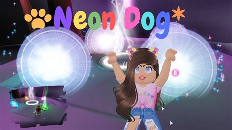 Getting A Neon Dog Adopt Me 🐶 Youtube