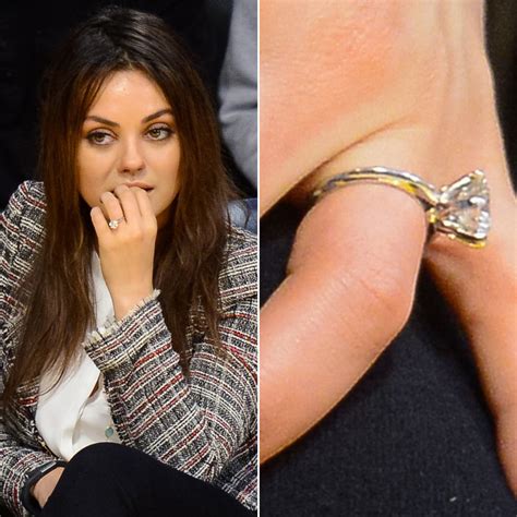 Mila Kunis Celebrity Engagement Ring Pictures Popsugar Celebrity