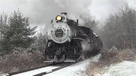 Black River And Westerns North Pole Steam In The Snow Youtube