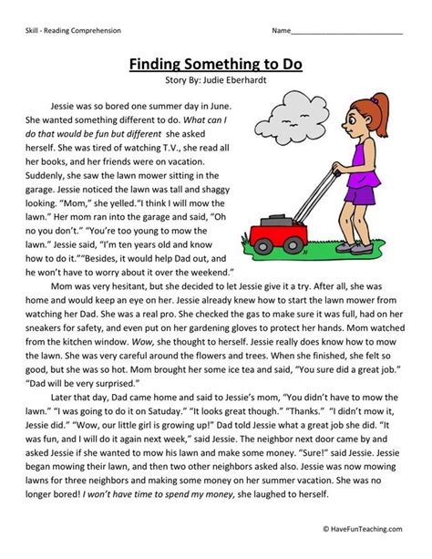 Many people reach these grade levels and focus on the literature that is covered in most classes, but a significant amount of time is spent reviewing grammar skills that were learned in previous grades to. Third Grade Reading Comprehension Worksheets | Third grade ...