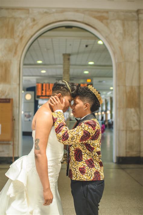 Cultural Same Sex Wedding In Maryland Lashay Bakari Munaluchi Bride