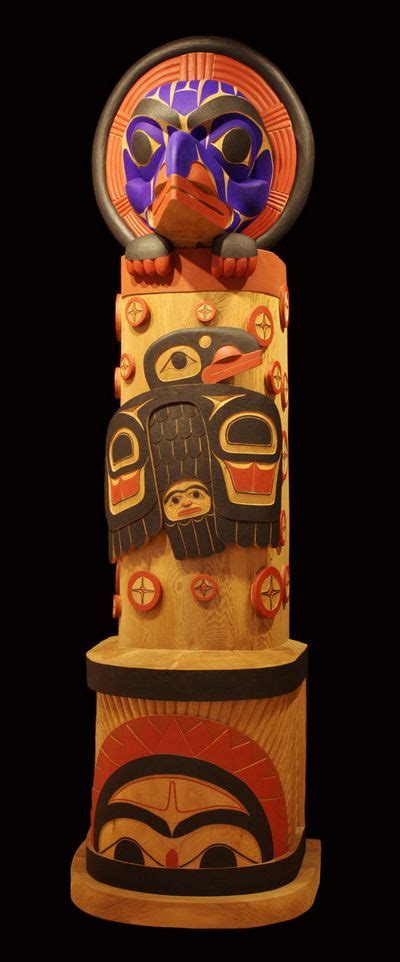 Wee Git Releasing The Light Totem Pole By Lyle Wilson Haisla Carved