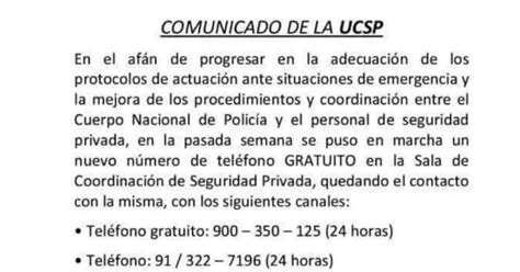FeS UGT Seguridad Privada Y Servicios Auxiliares COMUNICADO DE LA