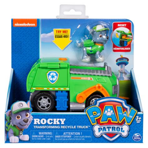 Spin Master Paw Patrol Rockys Transforming Recycle Truck Vehicle And