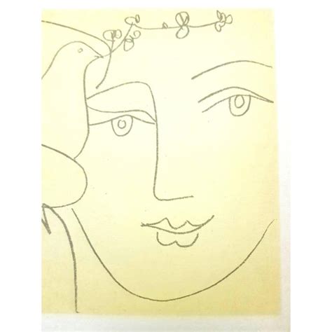 After Pablo Picasso Face Of Peace Lithograph 1951 Chairish