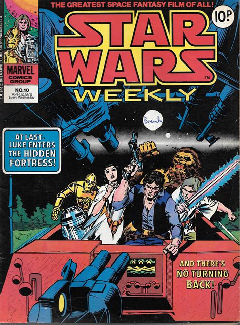 Star Wars Weekly Uk Marvel Comic No 10 April 12th 1978 Vintage Magazines