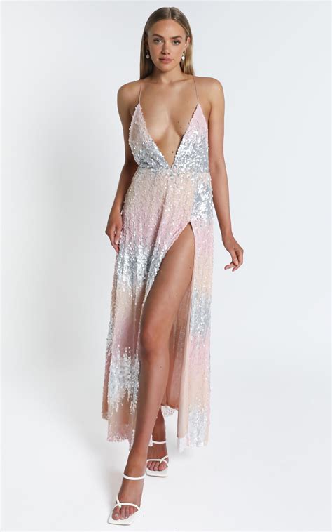This Is For You Dress In Multi Sequin Showpo In 2021 Dresses