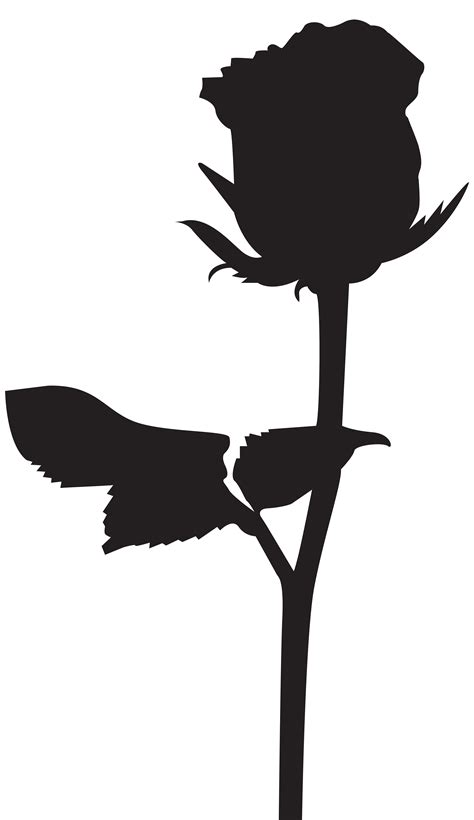 Free Rose Silhouette Cliparts Download Free Rose Silhouette Cliparts