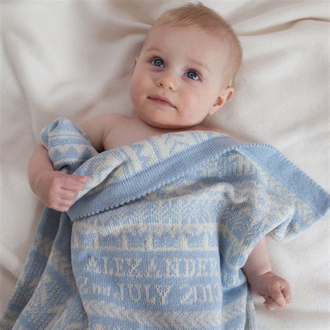 Personalised Cashmere Baby Blanket