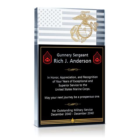 Unique Military Service Plaques And Thank You Quotes Diy Awards