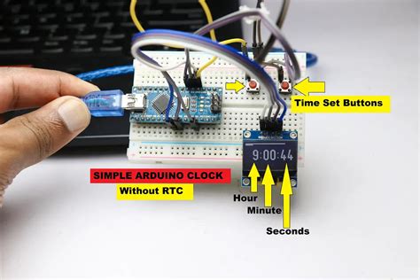 Make Arduino Oled Clock Without Rtc Letsmakeprojects