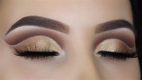 Golden Brown Cut Crease Tutorial Youtube