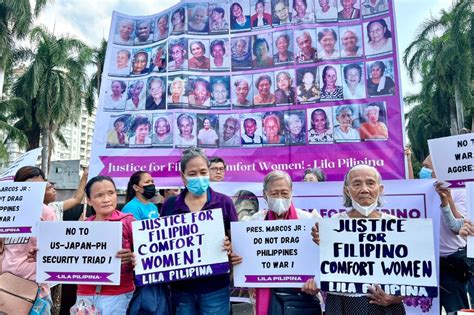 Filipino ‘comfort Women Ring For Peace And Justice Abs Cbn News