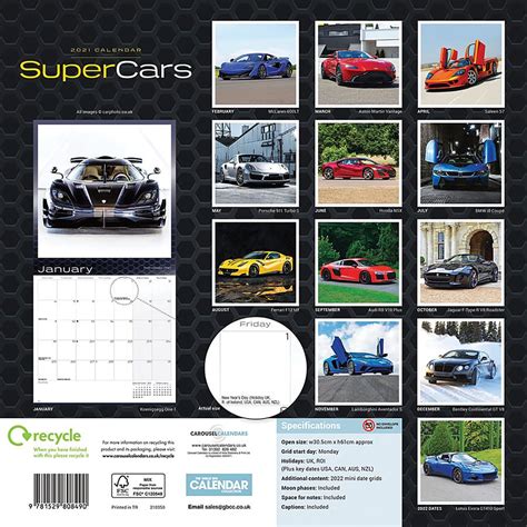 Eliminatoires à la coupe du monde 2022. Calendrier 2021 - Supercars, en vente sur Close Up®