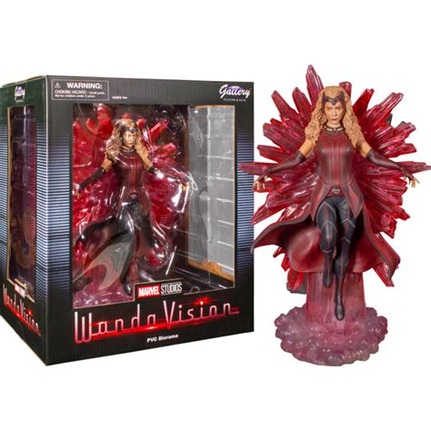 Wandavision Scarlet Witch Marvel Gallery 10” Pvc Diorama Statue By
