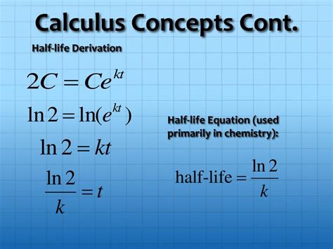 Ppt Ap Ab Calculus Half Lives Powerpoint Presentation Free Download