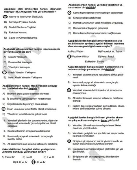 Memur sınav, memur sınavlarına hazırlık, kpss soruları i̇ndir, ortaöğretim kpss soruları 2018, kpss soru kitapları, görevde yükselme sınavları KPSS Yönetim Bilimi Çıkmış Soruları | UniBilgi ...