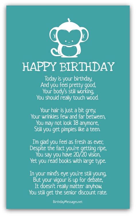 Every day we live, is a gift for us if we think so. Funny Birthday Poems - Funny Birthday Messages | Funny ...