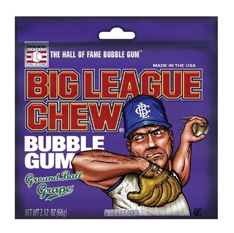 Big League Chew Bubble Gum Ground Ball Grape 60g 249