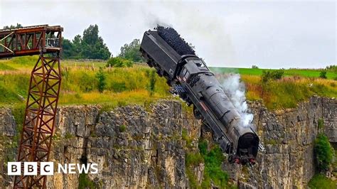 Mission Impossible Train Crashes Into Quarry In Stoney Middleton