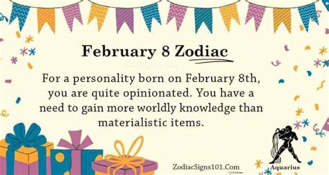 February 8 Zodiac Is Aquarius Birthdays And Horoscope Zodiacsigns101