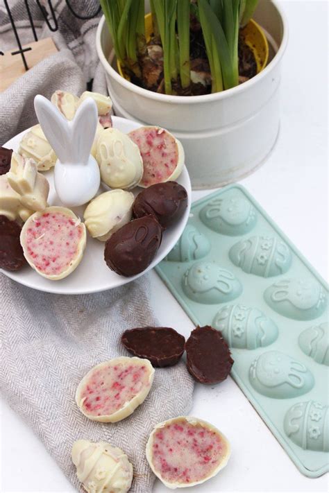 Oster- Pralinen Mit Erdbeerfüllung Selber Machen