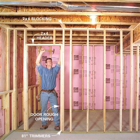 How To Finish Frame And Insulate A Basement Framing A Basement