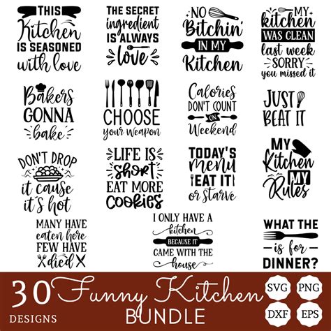 Funny Kitchen Quotes Svg Winks And Lily