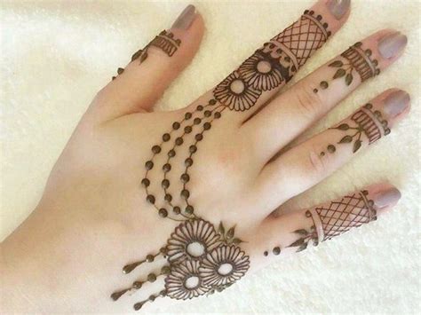 Teenager Latest Mehndi Designs For Back Hand 2019 Rectangle Circle