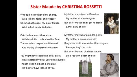 Sister Maude By Christina Rossetti Youtube