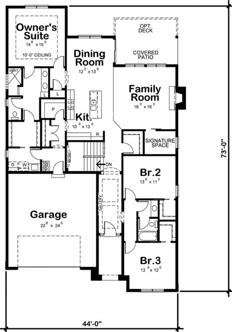 Ranch floor plans without formal dining room. Ranch House Plan - 3 Bedrooms, 2 Bath, 2080 Sq Ft Plan 10-1932