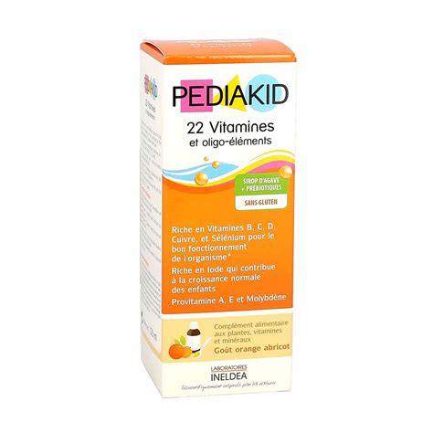 Pediakid 22 Vitamines Et Oligoéléments Flacon De 125ml La Pharmacie