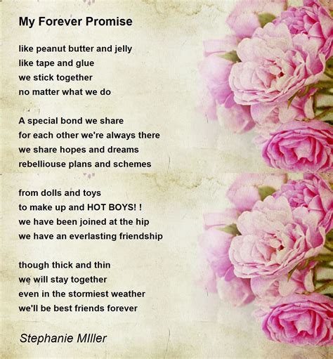 My Forever Promise My Forever Promise Poem By Stephanie Miller
