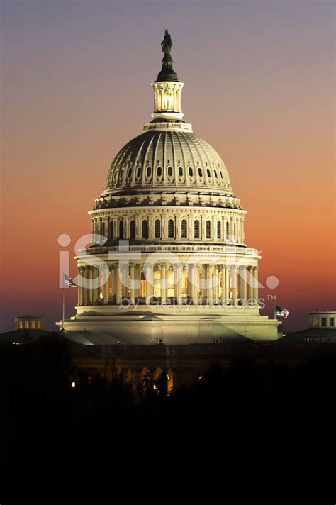 Us Capitol Building Dome At Sunset Stock Photo Royalty Free Freeimages