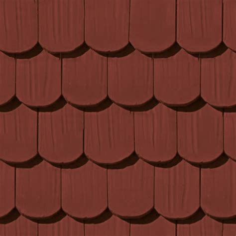 Shingle Clay Roof Tile Texture Seamless 03511